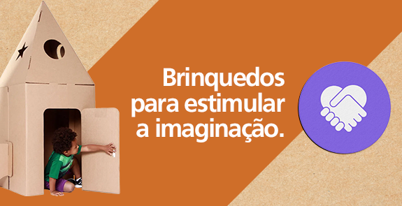Brinquedos de Papelão Banner